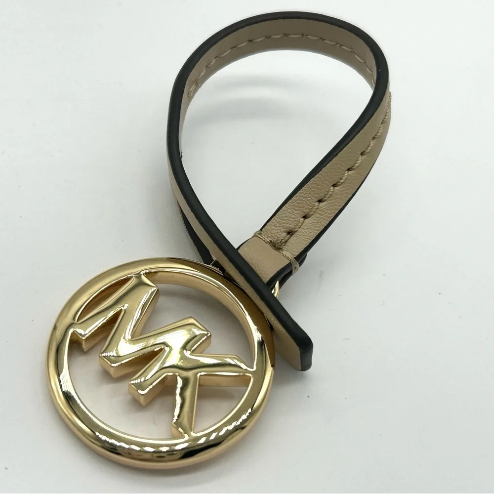 Michael Kors Tan Gold Bag Charm Fob